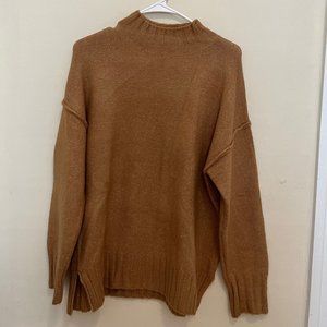 Tan Primark Oversized Turtleneck Sweater